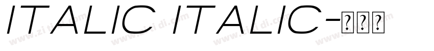 italic italic字体转换
